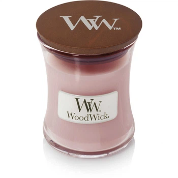 Ароматична свічка з ароматом троянди, кедра та мускусу Woodwick Rosewood (85 г)