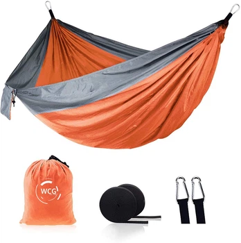 Гамак WCG Touring нейлоновый XL 270х140 см Оранжево-черный (H-04-4-1)