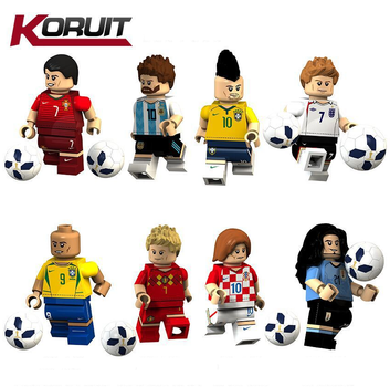 Набор фигурок конструктор Легенды футбола Koruit Football Set 8 шт (II) 32768