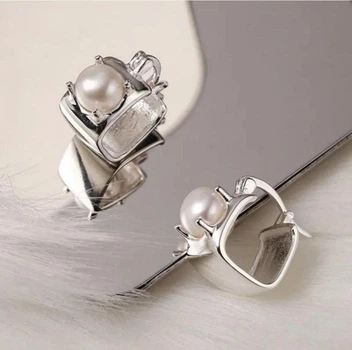 Сережки срібло сучасний стильний стильний silver italy 1151