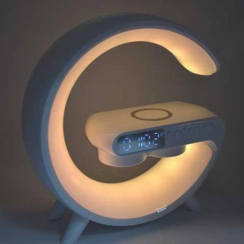 Лампа G11 Smart Light 4в1с Bluetooth колонкой будильником и беспроводной зарядкой