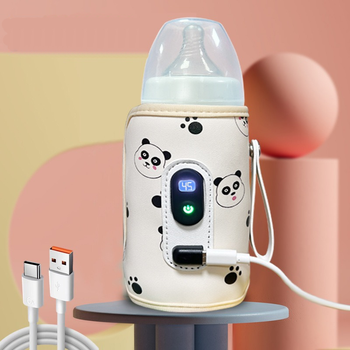Портативний термопідігрівач для пляшечок Babycare WX130 Панда з регулюванням температури