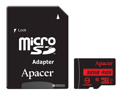 Карти пам'яті MicroSD 32Gb (SD) Apacer cl.10