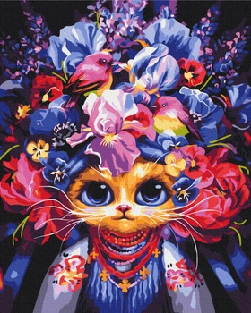 Картина по номерам Brushme Летняя кошечка Марианна Пащук 40x50 см (BS54081)