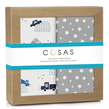Набор пеленок Cosas CARS Бязь 80x100 см 2 шт (4822052227534)
