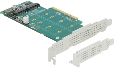 Плата-адаптер Delock PCI Express x8 - 2 x NVMe M.2 Key M (89045)