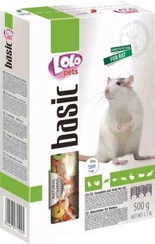 Корм для гризунів LoLo PETS повнораціонний корм для декоративних щурів 500 г (5904479715005)