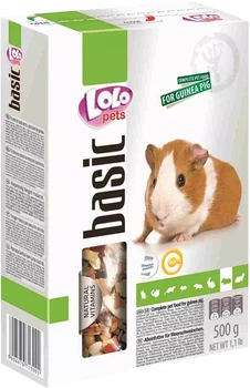Корм для гризунів LoLo PETS повнораціонний корм для морської свинки 500 г (5904479713001)
