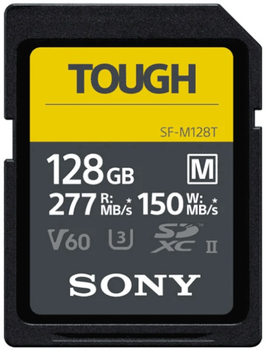 Карта памяти SD 128Gb Sony Tough class10 UHS-II U3 V60 (SFM128T.SYM)