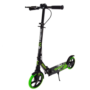 Самокат городской 2-х колесный Scooter Extreme зеленый, SK2438 Bambi
