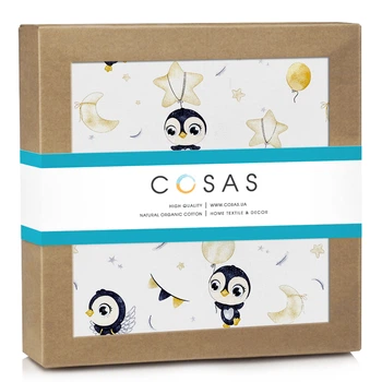 Пеленка Cosas PENGUINS Фланель 80x100 см (4822052227244)