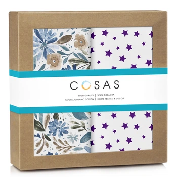 Набор пеленок Cosas FLOWERS Бязь 80x100 см 2 шт (4822052227411)