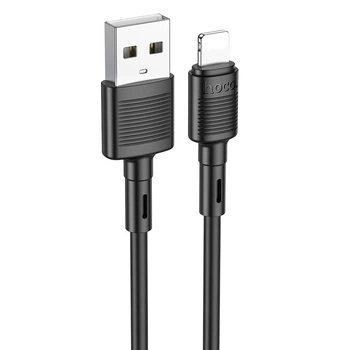 Кабель Hoco Lightning Victory charging data cable X83 |1m, 2.4A| black