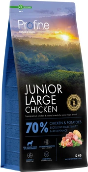 Сухий корм для цуценят Profine Junior Large Chicken & Potatoes