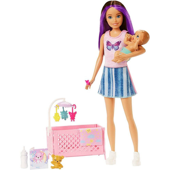 Lalka z akcesoriami Mattel Barbie Skipper Babysitters 23 cm (0194735098262)