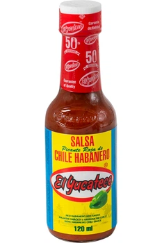 Сальса пикантная из красных хабанеро EL YUCATECO 120 мл