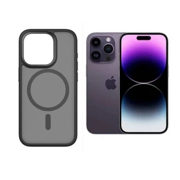 Силиконовый чехол Monblan iPhone 13 Pro Max Series Magnetic Crystal Black