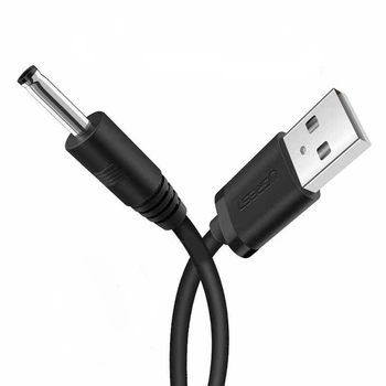 Кабель UGREEN US277 1м DC 3.5мм - USB для ламп, вентиляторів, USB хабів та ін. USB Type A на 3.5мм х 1.35мм Чорний (10376)
