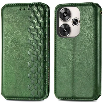 Чохол Deexe Rhombus Wallet для Xiaomi Poco F6 - Green