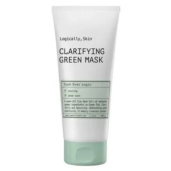 Очищающая маска с глиной и спирулиной Logically Skin Clarifying Green Mask 100 мл