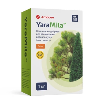 Удобрение для вечнозеленых деревьев и кустов YaraMila Осень 1 кг