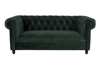Зелений оксамитовий диван Chester Dutchbone 186x77x94 (3200133) 090579