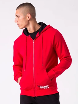 Толстовка на молнии мужская Everlast 33M356F19-5Z00 M Красная (8052995597272)