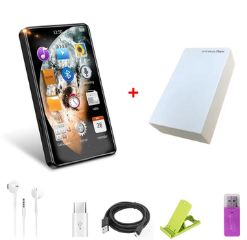 Сенсорный музыкальный плеер MP3 / MP4 Yophoon X20 с Bluetooth 5.0 и встроенной памятью 16 Гб + аксессуары, черный (87715723)