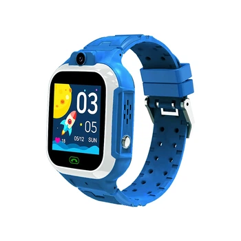 Смарт-часы детские Smart Watch KIDS 4G GPS сенсорный экран камера голосовой вызов 2024 Синие (2177-02)