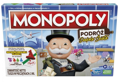 Gra planszowa Hasbro Monopoly Podróż dookoła świata (5010994124311)