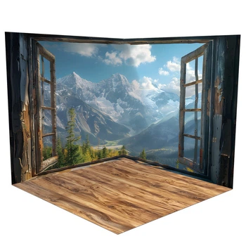 Виниловый угловой фотофон 120x120см, Frontlit 450 г/м2 №58379