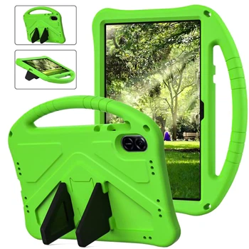 Чехол-накладка Kids with Stand для Honor Pad X9 / X8 Pro с ручкой зелёный