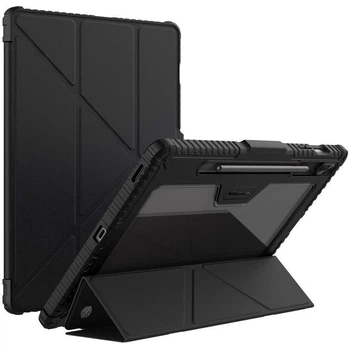 Чехол книжка Nillkin Bumper Pro Multi-angle Leather Case для Samsung Galaxy Tab S9 FE Plus (X610/616) Black