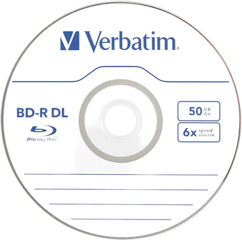 Диски Verbatim BD-R DL Blu Ray 50 GB 6x 10 шт (0023942437369)