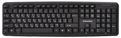 Клавіатура дротова FrimeCom FC-505 офісна USB мембранна 105клавіш чорна