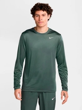 Спортивная кофта мужская Nike M Nk Df Tee Rlgd Ls Reset Dx0993-338 S Зеленая (197597529714)