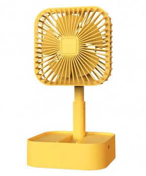 Портативний настільний міні вентилятор Mini Fan JY-1129 USB Жовтий