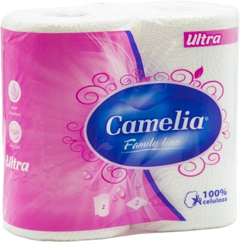 Полотенце бумажное Camelia Ultra 2-слойное белое 2 шт (8606107569864)
