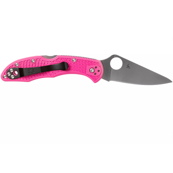 Складаний ніж Spyderco Delica 4 Flat Ground S30V pink C11FPPNS30V