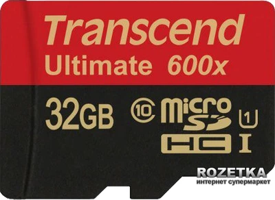 Карта памяти Transcend microSDHC 32GB Class 10 UHS-I Ultimate (TS32GUSDHC10U1)