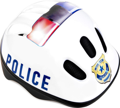 Kask Spokey Police 927857 dla dzieci rozmiar XS 44-48 cm Biały (5902693283324 / 5902693278573)