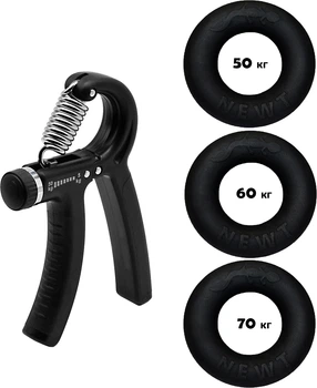 Набор кистевых эспандеров резиновое кольцо + эспандер ножницы Newt Power Grip Set 3 (NE-1589-60)