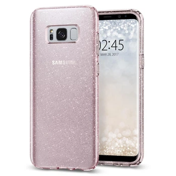 Чохол Spigen для Samsung S8 Plus Liquid Crystal Glitter Rose Quartz (571CS21667)