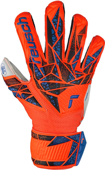 Рукавички футбольні воротарські Reusch Attrakt Solid Finger Support Junior 5472510 2210 розмір 5 Помаранчевий з білим (4060485481301)