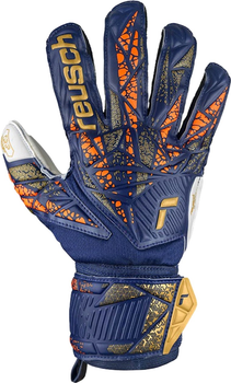 Рукавички футбольні воротарські Reusch Attrakt Grip 5470815 4410 розмір 9.5 Сині з сірим (4060485476703)