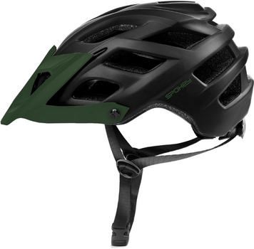 Kask Spokey Singletrail 928237 rozmiar L 58-61 cm Czarno-zielony (5902693282372)