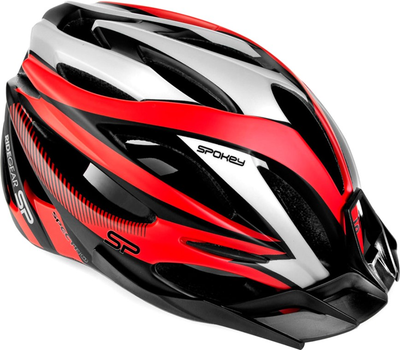 Kask Spokey Spectro 922190 rozmiar L 58-61 cm Czerwono-szary (5902693221906)