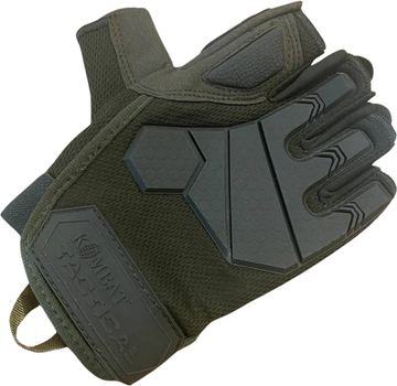 Тактические перчатки Kombat Kombat UK Alpha Fingerless Tactical Gloves Оливковые L (kb-aftg-olgr-l)