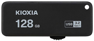 Pendrive KIOXIA Yamabiko U365 128GB USB 3.0 Black (LU365K128GG4)