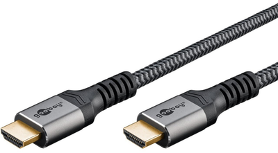 Kабель HDMI Goobay Plus High Speed з Ethernet 3 м Gray (4040849649950)